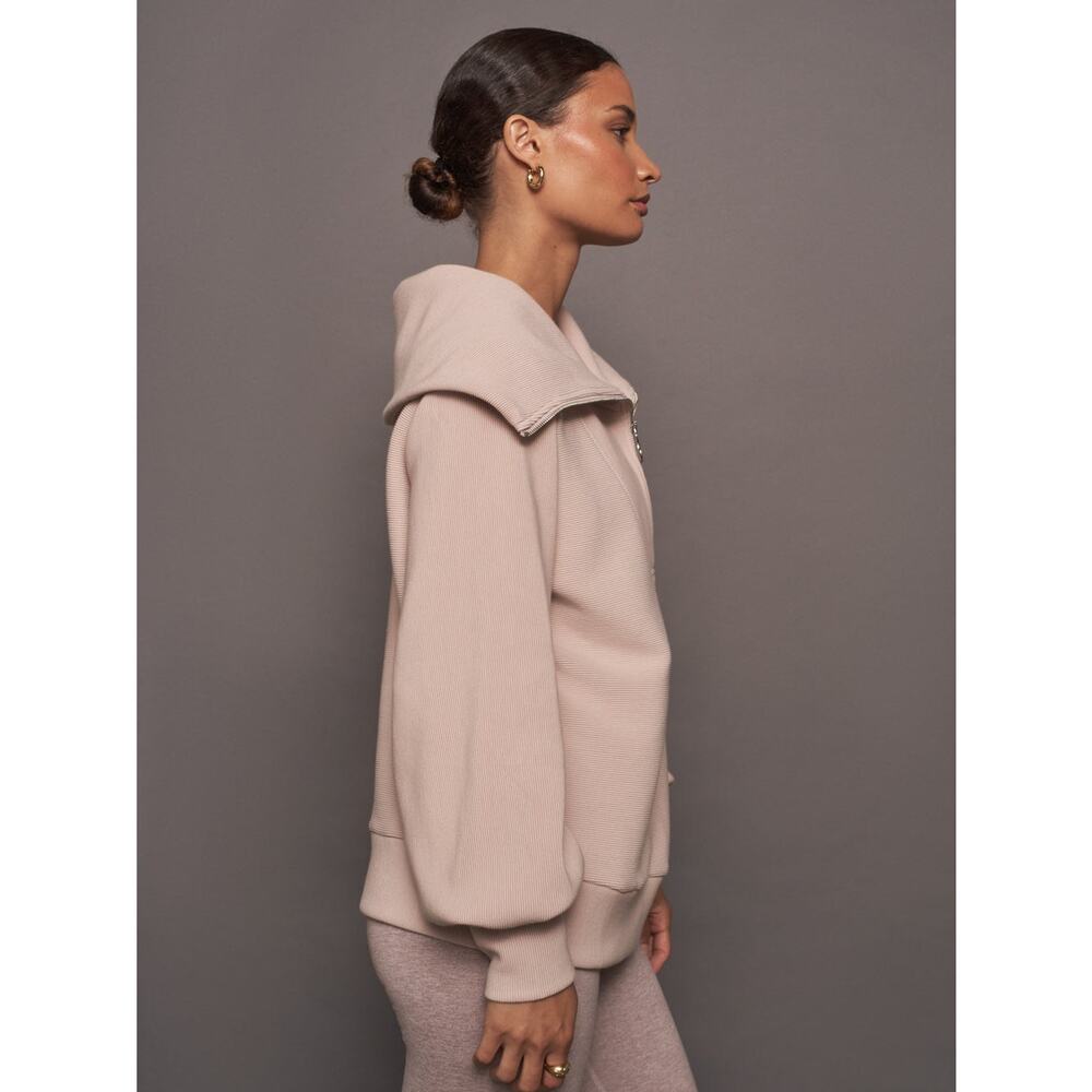 Varley Vine Half Zip Jacket in Mushroom Pink - Picture 9 of 9